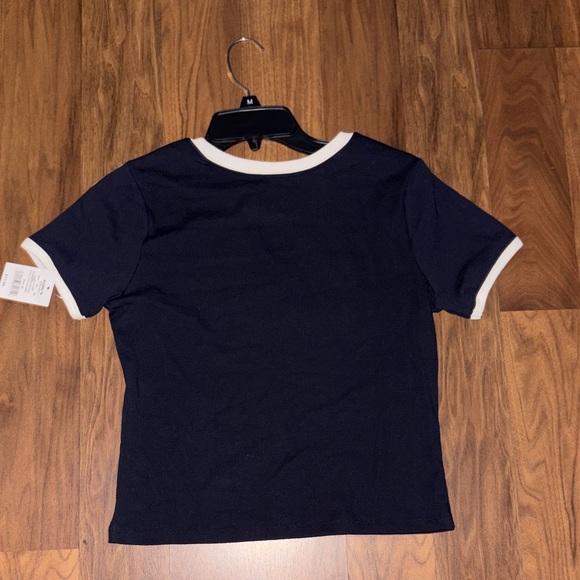 Peanuts Navy Tee with White Trim - Picture 2 of 3